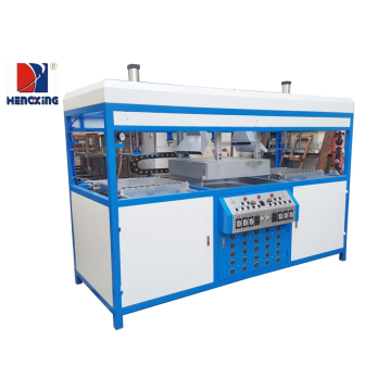 Semi-automatic double stations plastic forming machine